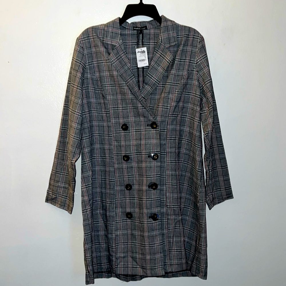 NWT Charlotte Russe blazer dress. Size: 1x.